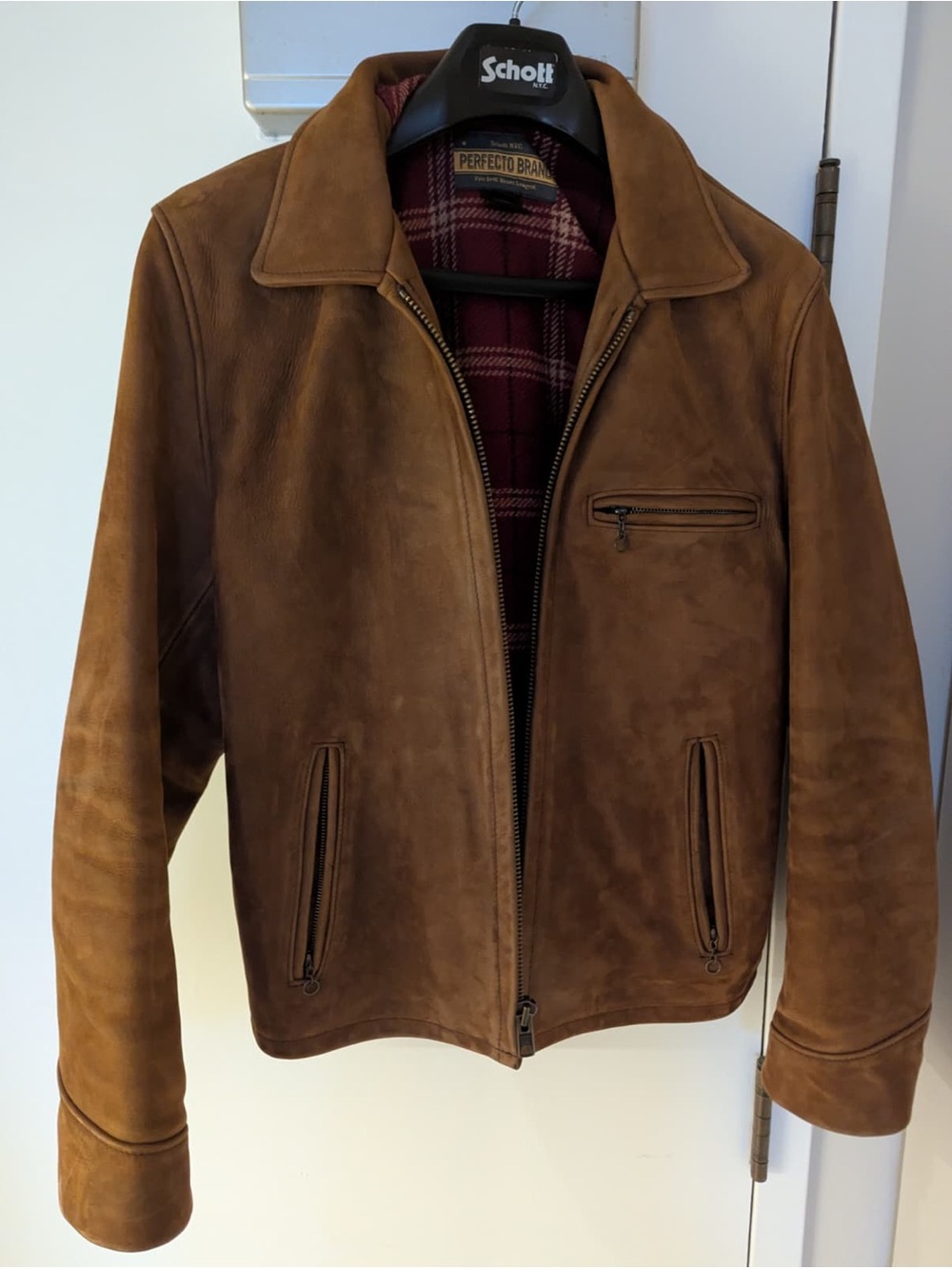 Schott Perfecto Nubuck Leather Jacket